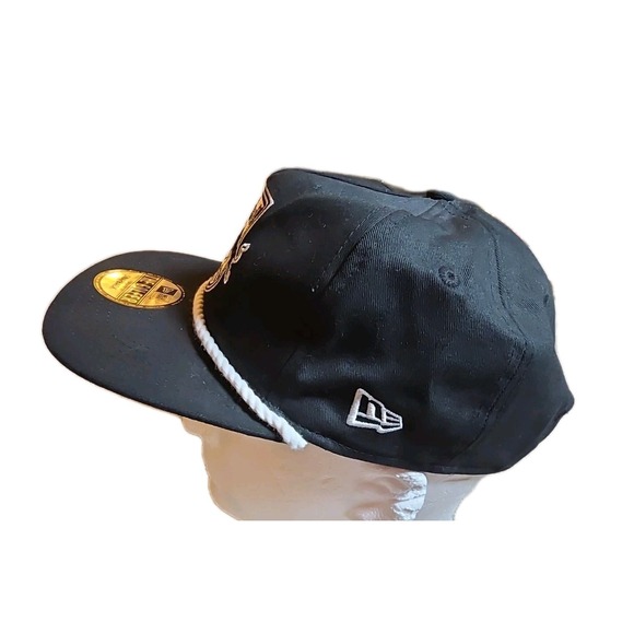 New Era "The Golfer" Cord RED Bulls NEW YORK Snapback Hat BLACK NWT - Picture 2 of 10